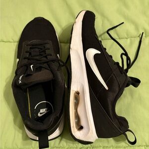 Nike Air Max Black with White Swoosh